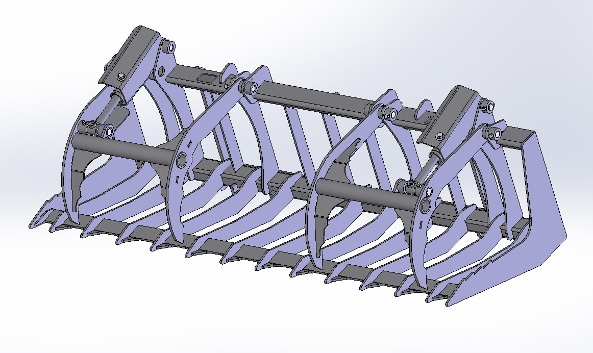 Brush Grapple 72" less hoses - Brush Grapple