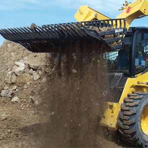 Rock Bucket 84", 3" Tine Spacing - Universal Skid Steer - Rock Bucket