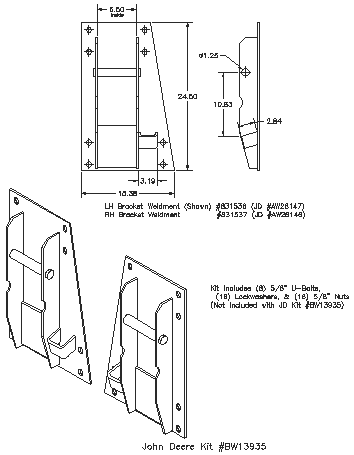 Bolt-on Interfacing Bracket Kit - Quick Attach Brackets