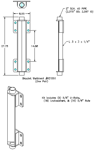 Bolt-on Interfacing Bracket Kit - Quick Attach Brackets