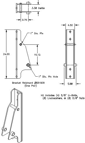 Bolt-on Interfacing Bracket Kit - Quick Attach Brackets