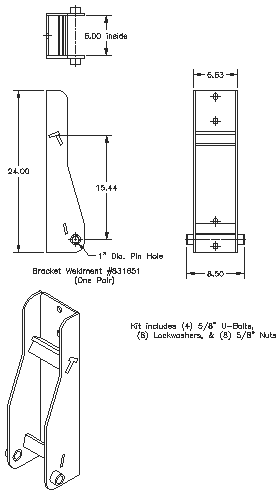 Bolt-on Interfacing Bracket Kit - Quick Attach Brackets