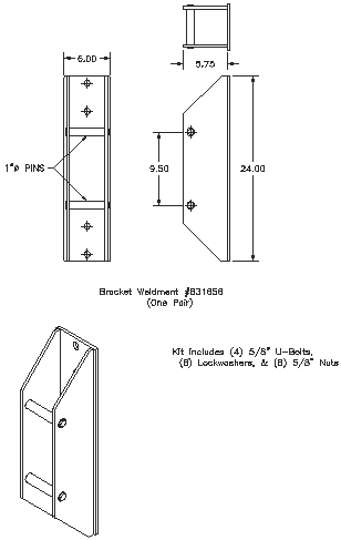 Bolt-on Interfacing Bracket Kit - Quick Attach Brackets