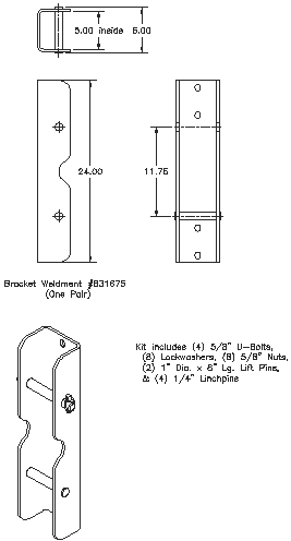 Bolt-on Interfacing Bracket Kit - Quick Attach Brackets