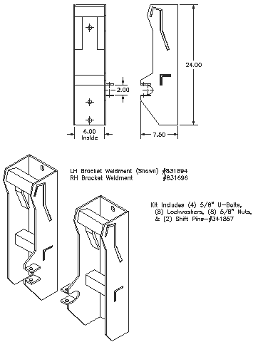 Bolt-on Interfacing Bracket Kit - Quick Attach Brackets