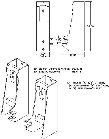 Bolt-on Interfacing Bracket Kit - Quick Attach Brackets