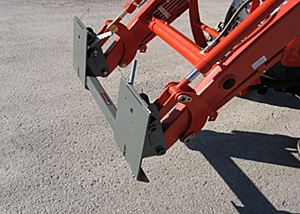 Adapter Bracket - McCormick 125C, Branson SL00, Kioti KL2510 and LS L1100 Loader to Skid Steer - Loader Conversion Brackets