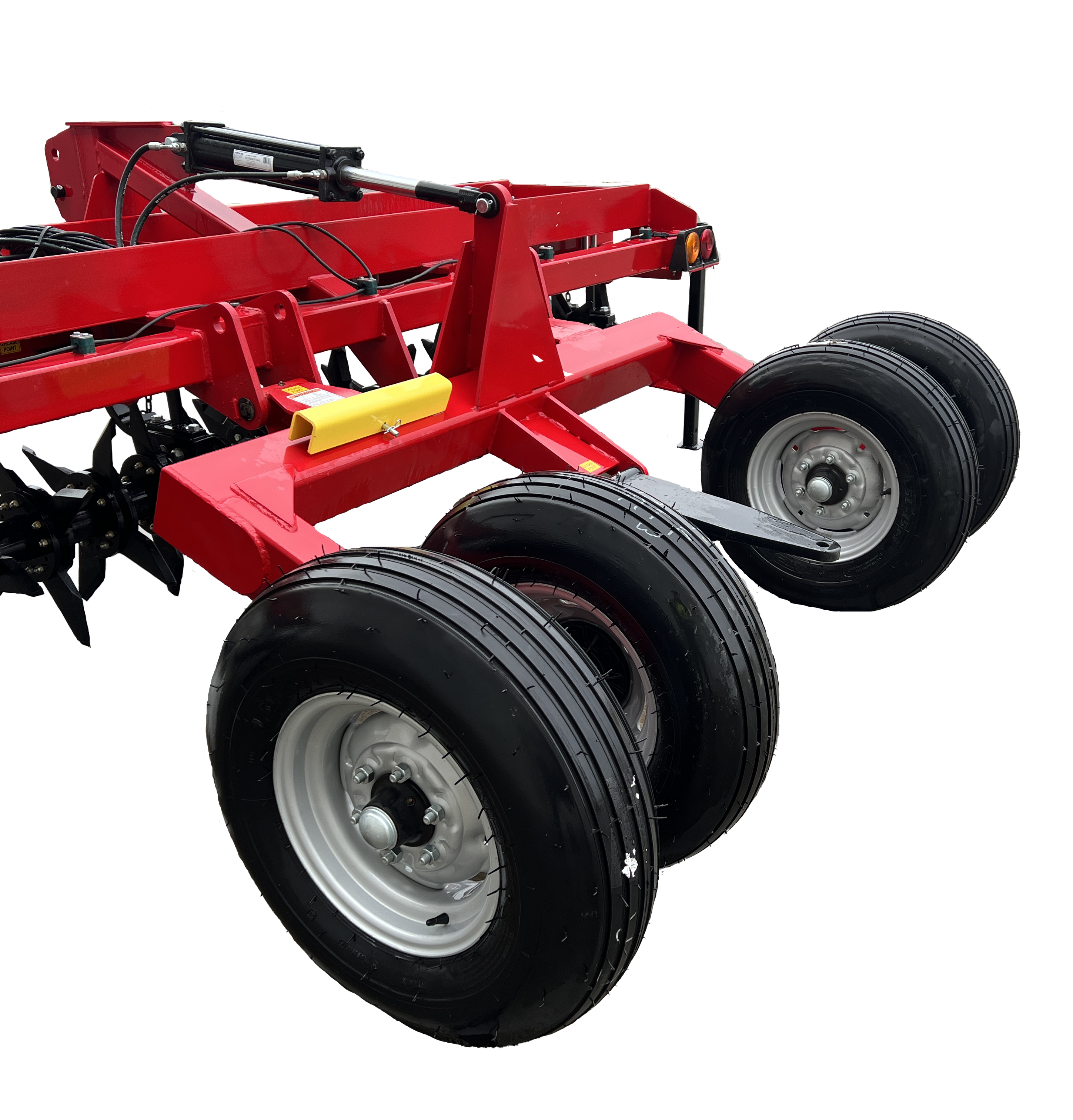 Pull Type Hitch & Quadruple Rear Kit, Four Tires, Aerator Models - Soil Aerator