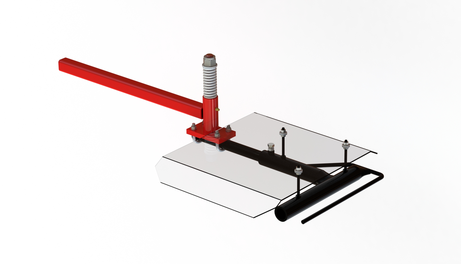 Lexan Spray Head RH - Front-Mounted Spray Booms