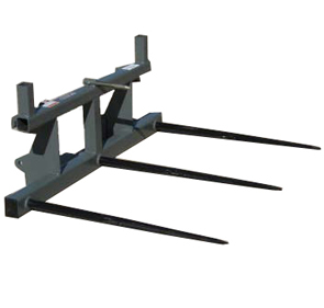 Bale Spear, Triple Bolt-in 4000 lbs - Euro / Global - Integrated Frame Bale Spear