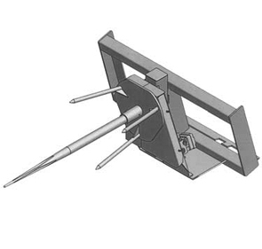 Round Bale Spin Unroller - Universal Skid Steer - Bale Unroller