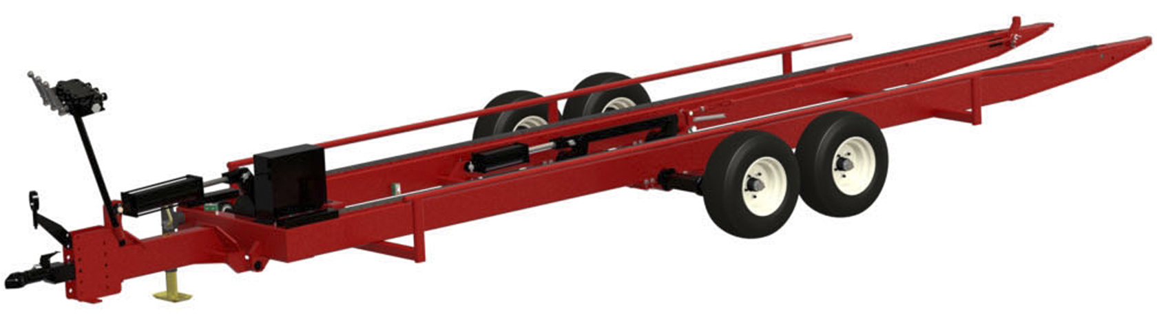 Bin Trailer 32"  with Torsion Flex Tandem Axle, Standard Valve - Bin Trailer