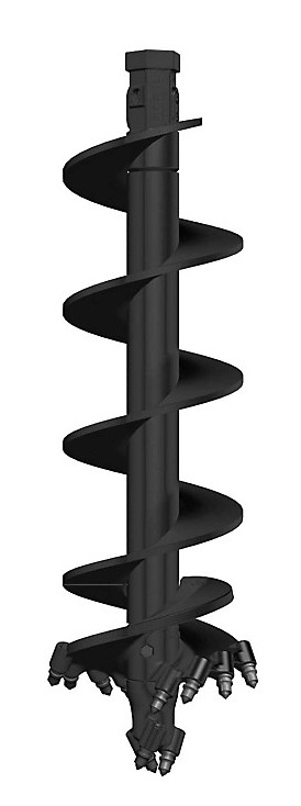 Rock Auger 18" x 48" x 2" Hex - Rock Auger