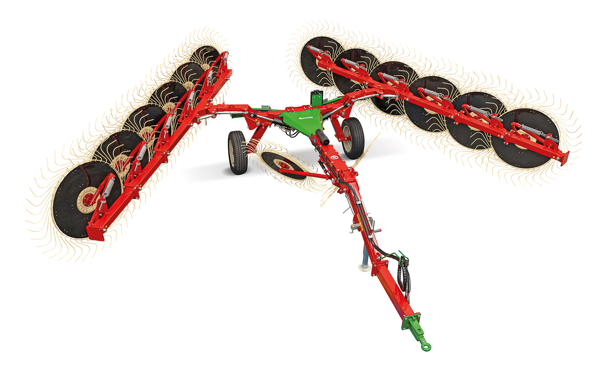 12 Wheel Power Rake - Wheel Rake